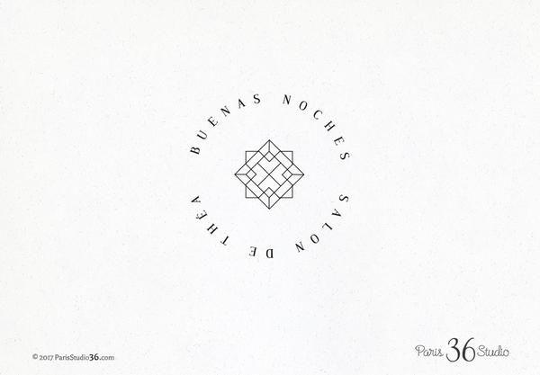 Geometric Logo - Vintage Badge Style Geometric Logo Design by The Paris Studio
