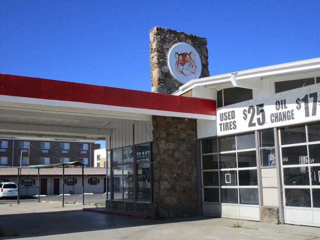 Mobil Gas Station Logo - Vintage Tiger Exxon / Mobil Gas Logo Sign & Old Gas Statio… | Flickr