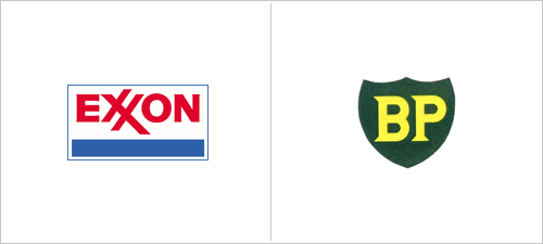 Old Exxon Logo - Shell Oil logo design history. Logo design • Branding • Graphic design