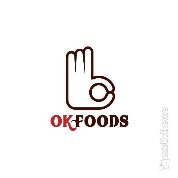 Google Food Logo - OK Foods Logo - ExoticTheme
