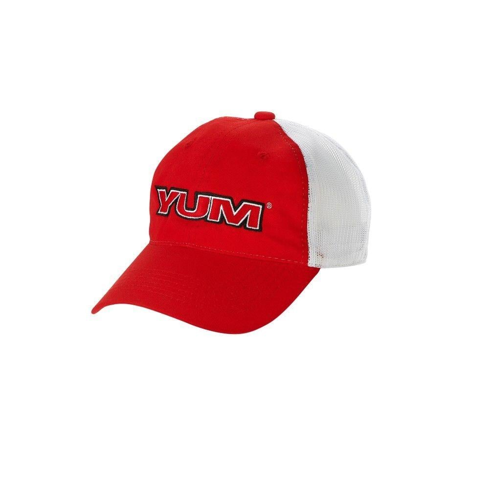 Hats Logo - YUM Red White Logo Hat