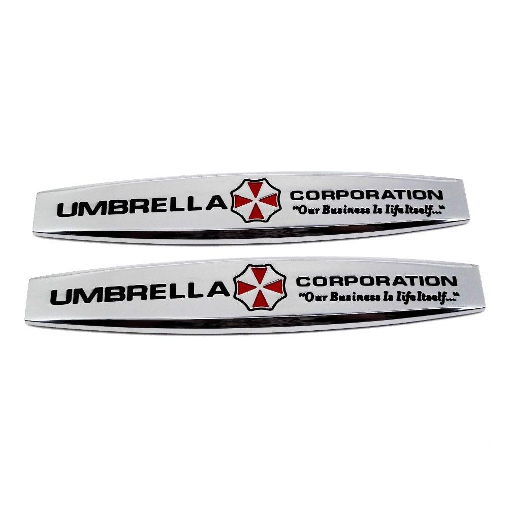 Umbrella Corp Logo - Car Fender Sticker Emblem Badge Durable Umbrella Corp Logo for Fiat ...