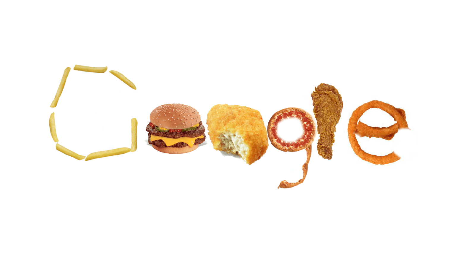 Google Food Logo - did you know that if you search fast food in google the logo turns