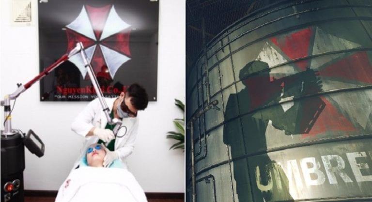 Umbrella Corp Logo - Vietnamese Skin Clinic Goes Viral After Using Resident Evil's ...