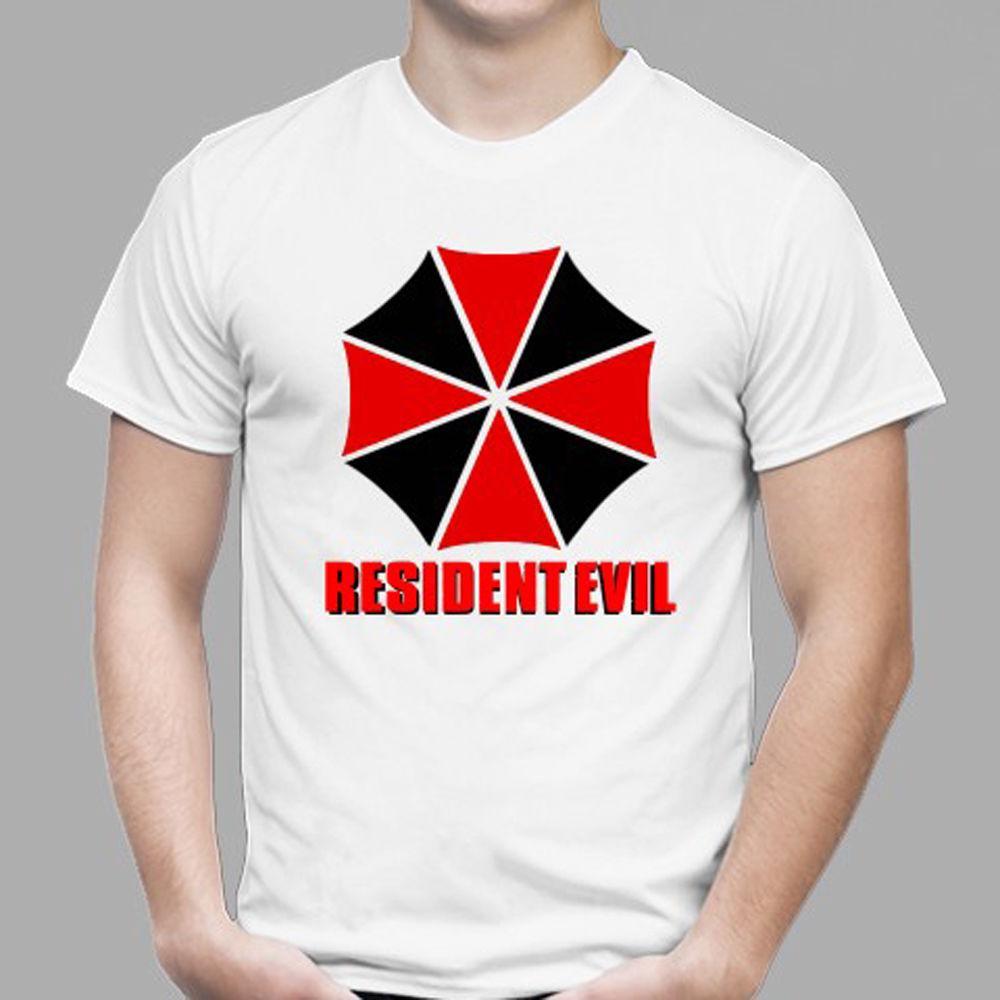 T Umbrella Logo - New Resident Evil Umbrella Corp Logo Men'S White T Shirt Size S To ...