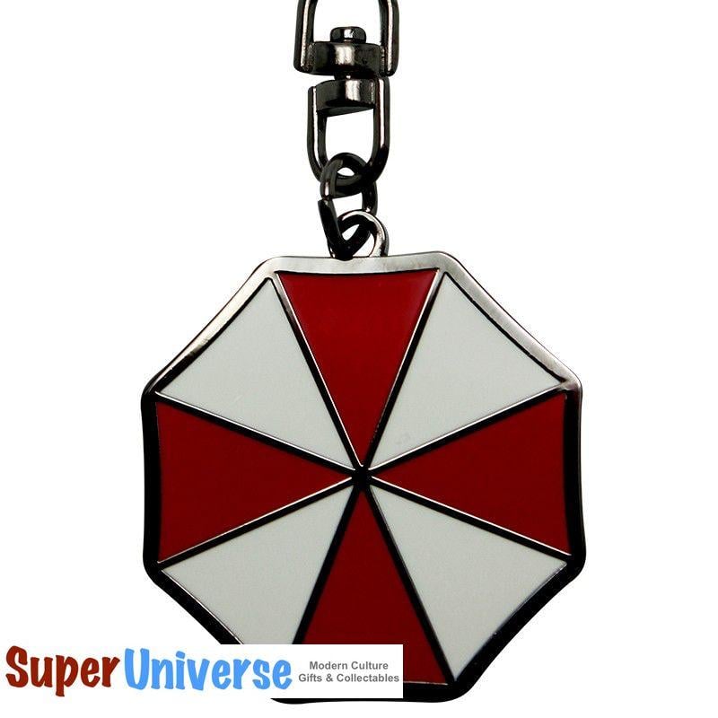 Umbrella Corp Logo - Resident Evil Umbrella Corp Logo Metal Key Ring - Super Universe