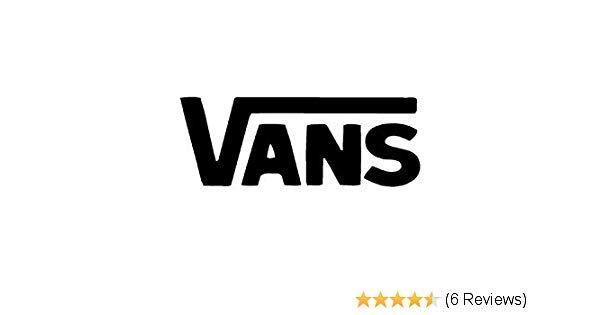 Vansl Logo - Amazon.com: Vans Logo Vinyl Sticker Decal Decal-Black-6 Inch: Automotive