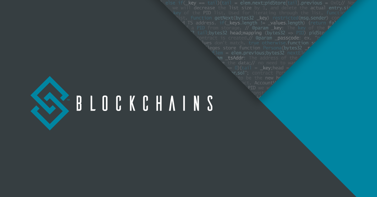 Blockchain Logo - Blockchains: Incubating ideas using Ethereum and blockchain technology