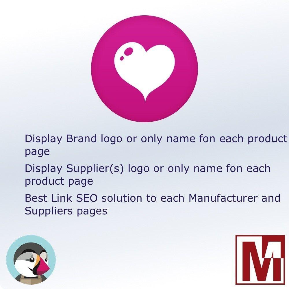 PrestaShop Logo - PrestaShop module to display the logo of the manufacturer and / or