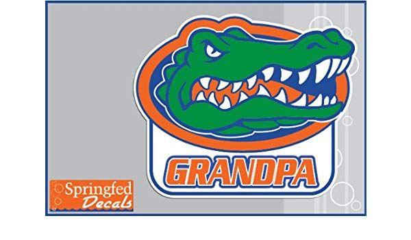 Gator Baseball Logo - Florida Gators GRANDPA w/ GATOR HEAD LOGO Vinyl Decal