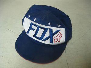 Red White Blue Fox Logo - COLLECTIBLE RED WHITE BLUE FOX TRUCKER ADJUSTABLE HAT CAP | eBay