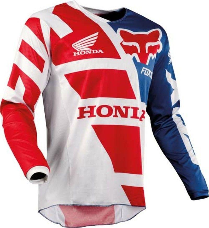 Red White Blue Fox Logo - Fox 180 HONDA Motocross Jersey RED WHITE BLUEstMX.co.uk