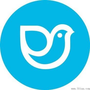 Blue Birds in a Circle Logo - Blue bird Logos