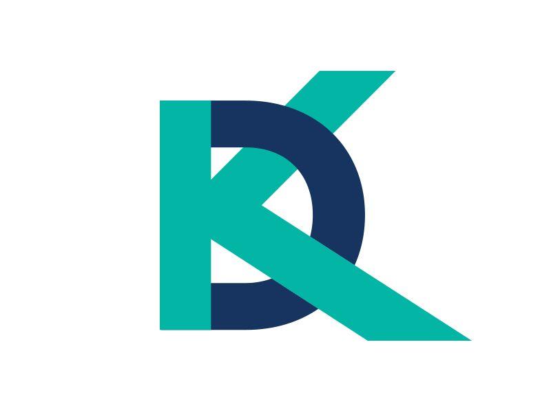 Turquoise Colored Logo - KD Logo by 8 Point Studio | Dribbble | Dribbble