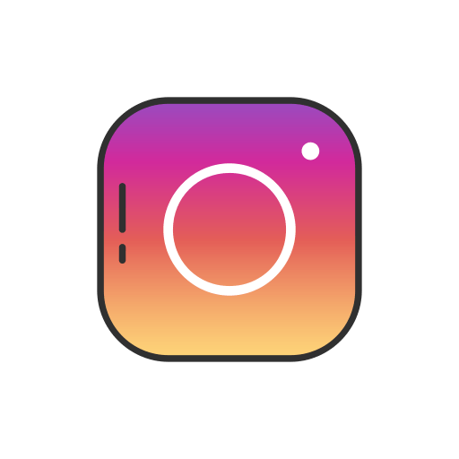 Social Instagram Logo - Instagram icon, instagram button icon, instagram pushbutton icon ...