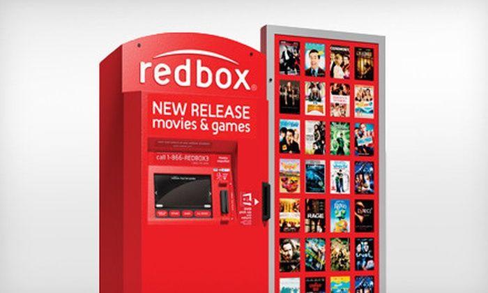 Redbox Kiosk Logo - Redbox One-Day DVD Rentals - RedBox DVD (National Acct) | Groupon