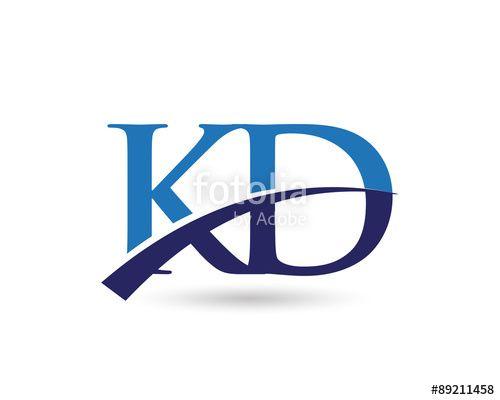 KD Logo - KD Logo Letter Swoosh