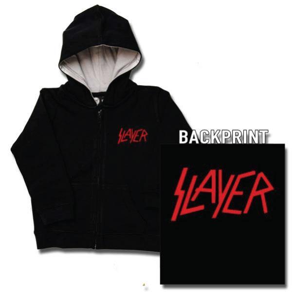 Black and Red If Logo - Slayer Kids Hoody Logo Red