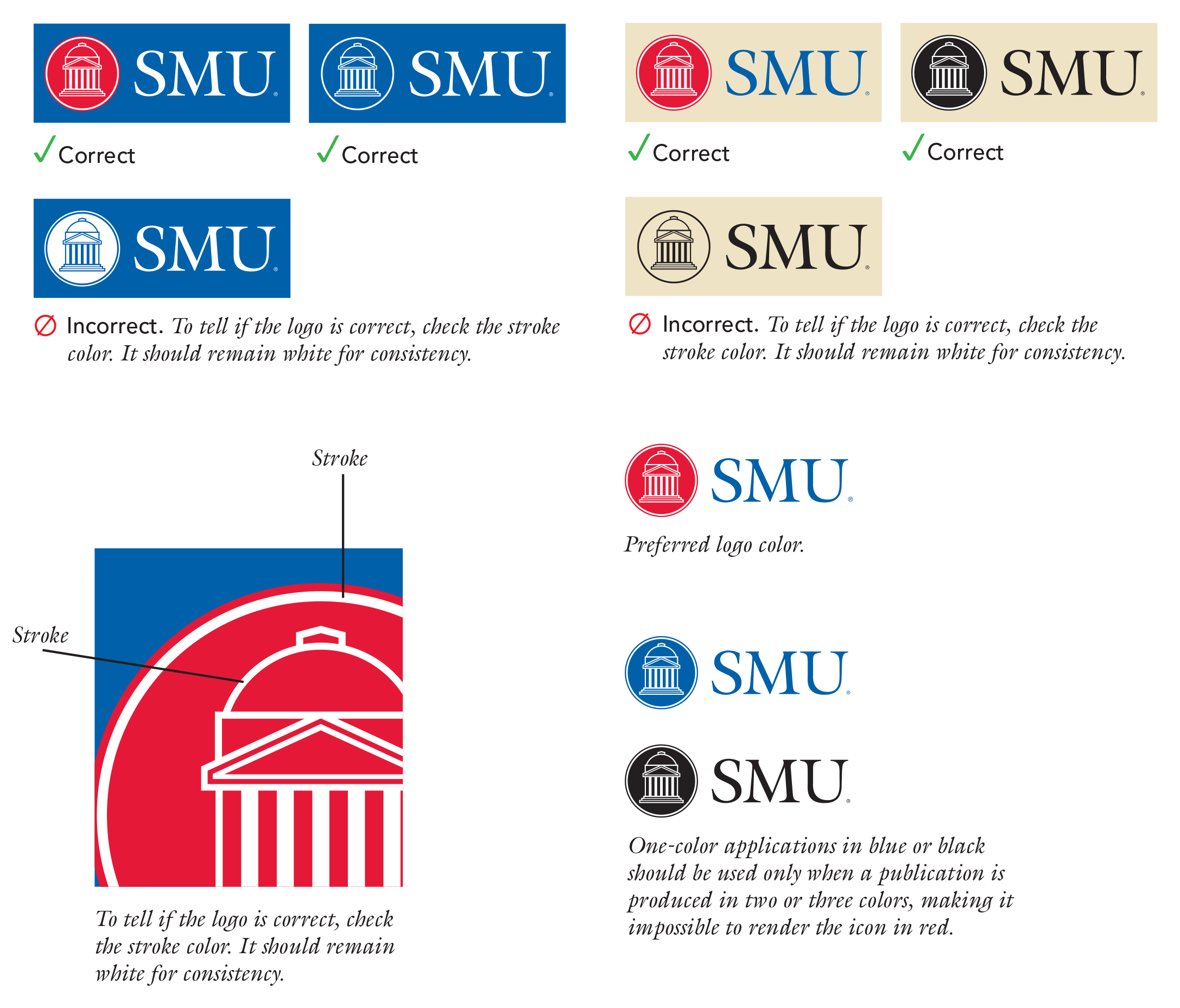 Black and Red If Logo - Printing the SMU Logo
