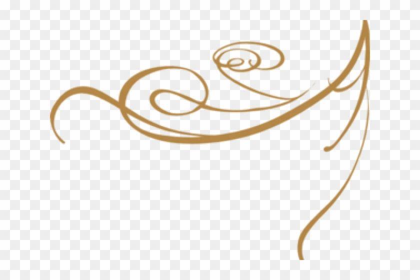 Golden Swirls Logo - Decorative Line Gold Clipart Clip Art - Transparent Background Gold ...