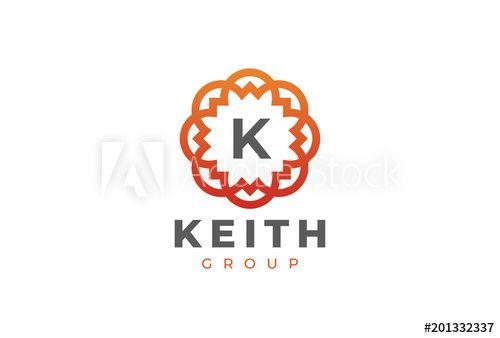 Creative Initials Logo - Premium universal monogram letter K initials logo. Abstract elegant ...