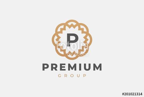 Creative Initials Logo - Premium universal monogram letter P initials logo. Abstract elegant ...