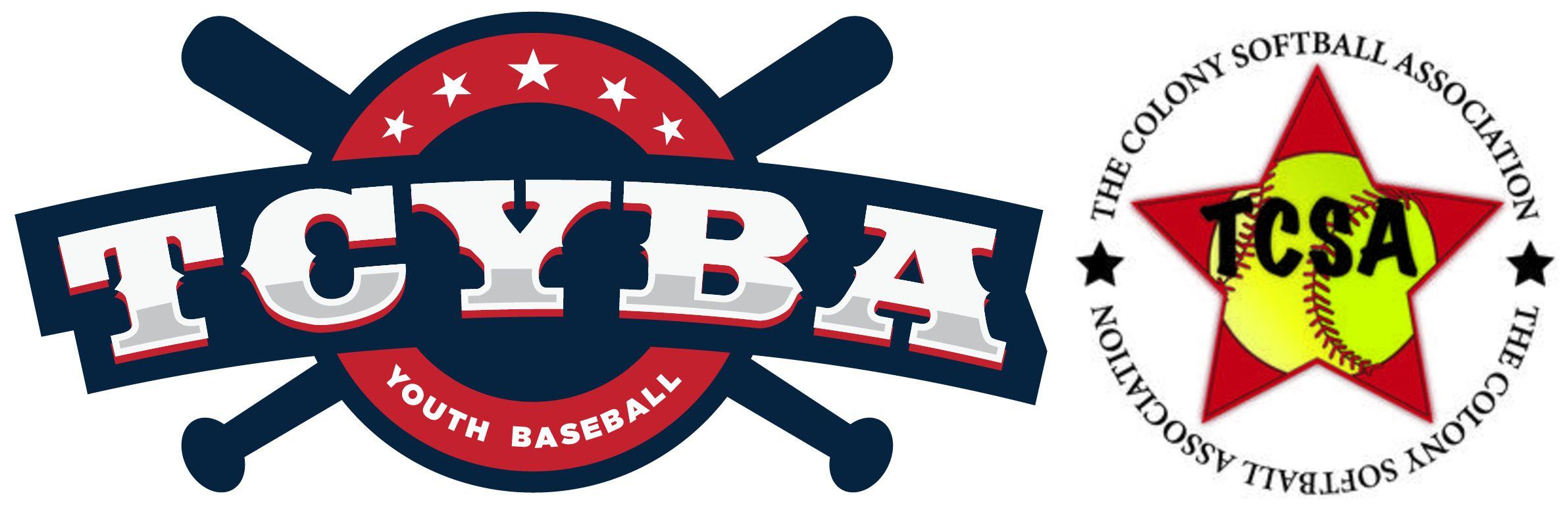 Softball Base Logo - TCYBA-baseball-and-softball-logos – The Colony ER Hospital