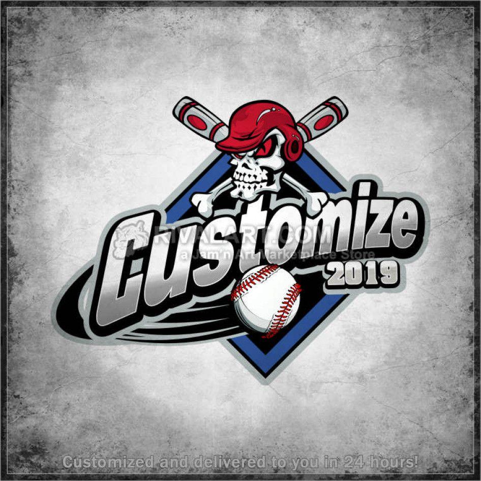 Softball Base Logo - Ready Made Custom PH7 Baseball Logo 09