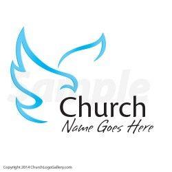 Chritian Logo - Open Dove Logo - Christian Logo - Church Logo