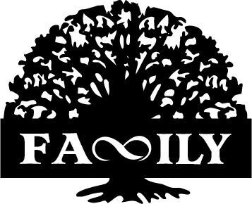 Black Family Tree Logo - Eternal Family Tree – LDS Decals