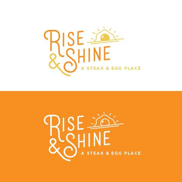 Breakfast Company Logo - Bold, Playful, Restaurant Logo Design for Rise & Shine a steak & egg ...
