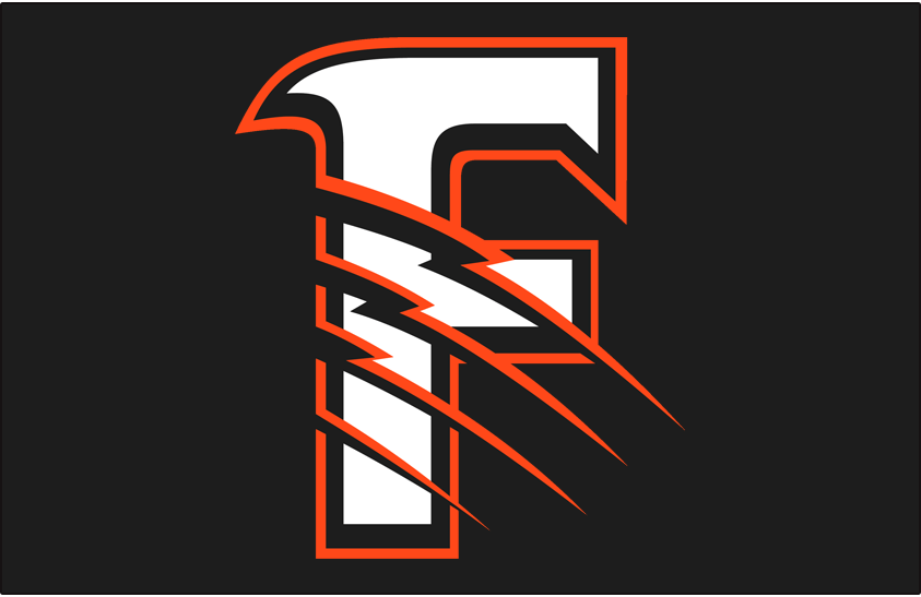 Orange and Black F Logo - Fresno Grizzlies Cap Logo - Pacific Coast League (PCL) - Chris ...