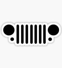 Jeep TJ Grill Logo - Wrangler Stickers | Redbubble