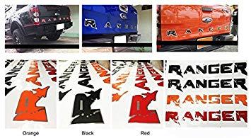 Orange and Black F Logo - Red Black Emblem Badge Logo Decal Raptor F-150 Sticker Ford Ranger ...