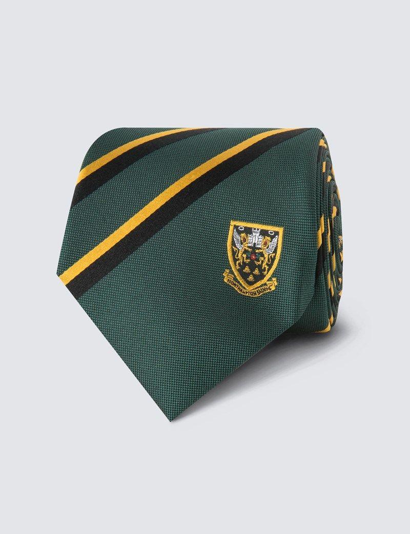 Green Black and Gold Logo - Men's Green, Black & Gold Northampton Saints Club Stripe Tie 100 ...
