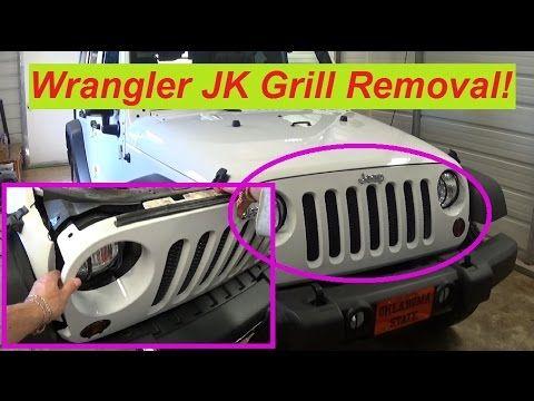 Jeep JK Grill Logo - Jeep Wrangler JK Front Grill Removal and Replacement 2007-2015 - YouTube
