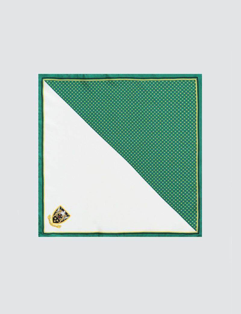 Green Black and Gold Logo - Men's Green, Black & Gold Northampton Saints Pocket Square