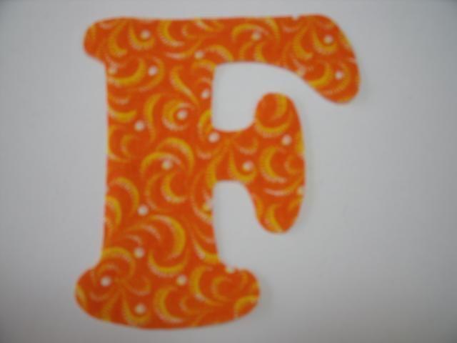 Orange and Black F Logo - Letter F Capital (Cooper Black Font)
