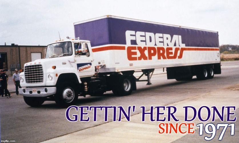 1970s Federal Express Logo - FedEx 1971