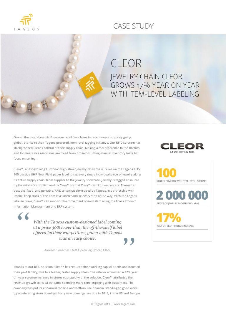 Cleor Logo - Tageos Case Study Jewelry