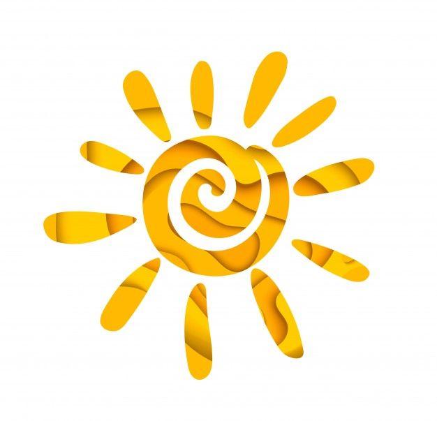 Sun Logo - Abstract summer sun. logo design. Vector | Premium Download