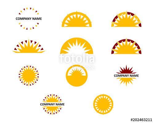 Sun Logo - Sun Logo Collection Stock Image And Royalty Free Vector Files