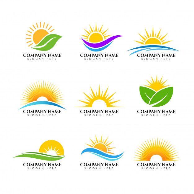 Sun Logo - Sunrise logo template. sun logo template Vector | Premium Download