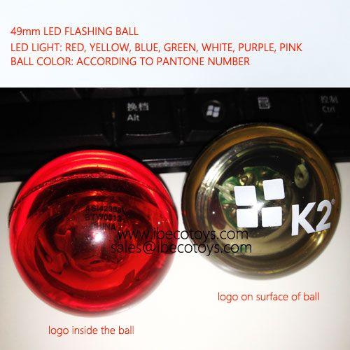 Red White Blue Green Logo - Custom LED Bouncing Balls