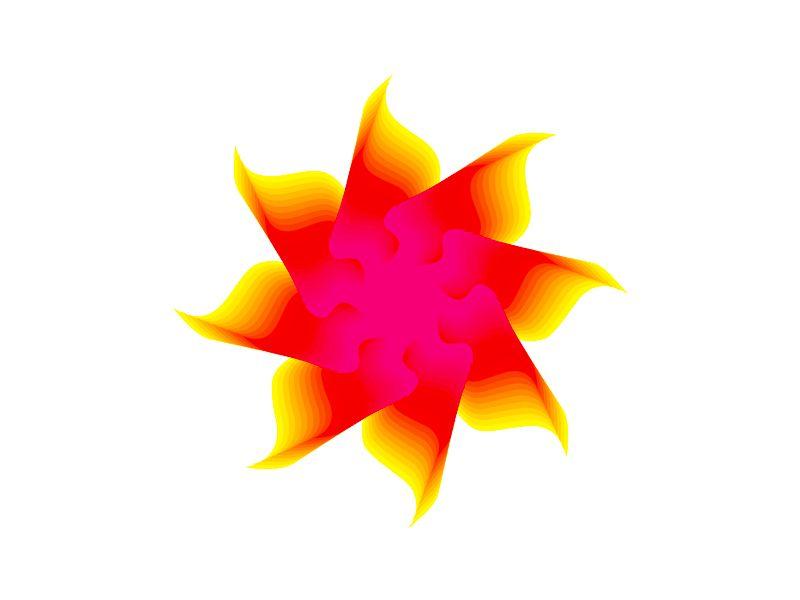 Sun Logo - Sun logo design symbol by Alex Tass, logo designer | Dribbble | Dribbble