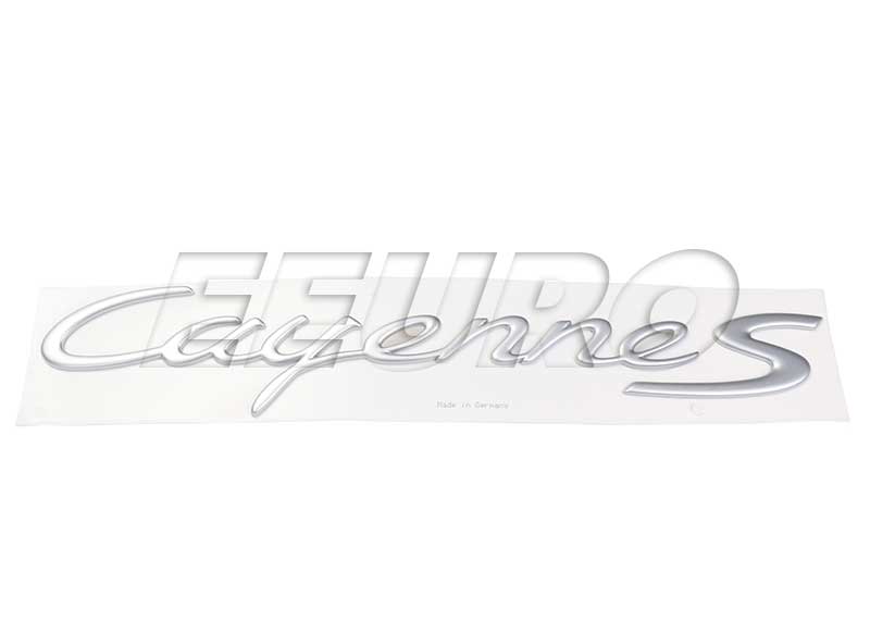 Cayenne S Logo - 955559037014W9 - Genuine Porsche - Emblem (Cayenne S) (Aluminum ...