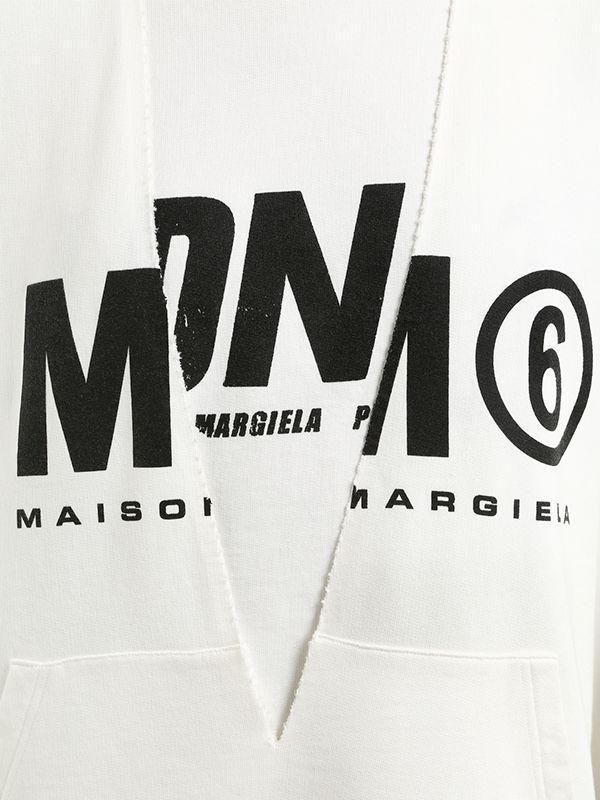 MM6 Maison Martin Margiela Logo - MM6 by Maison Martin Margiela Oversize Layered Logo Cotton ...