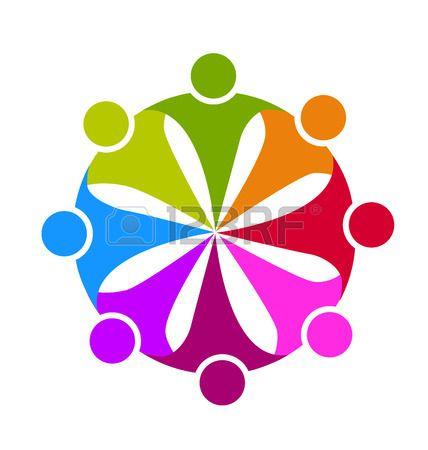 Business People Logo - Teamwork union business people corporation icon logo template