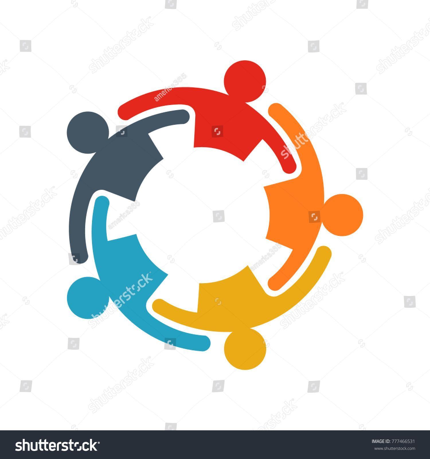 Business People Logo - Group of business people.Business people sharing their ideas. Logo