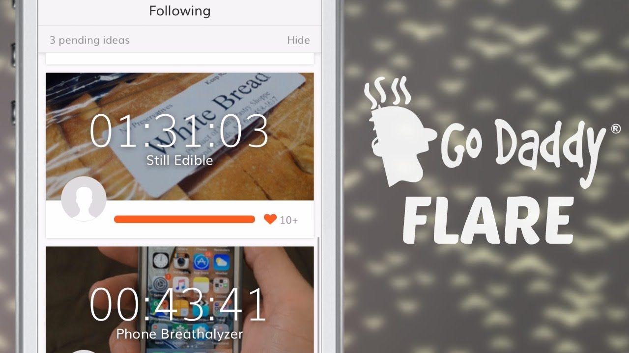 Go Daddy App Logo - GoDaddy Launches Flare App For Startup Feedback - YouTube